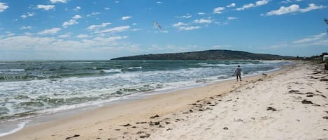 Beach nearby, sun-loungers