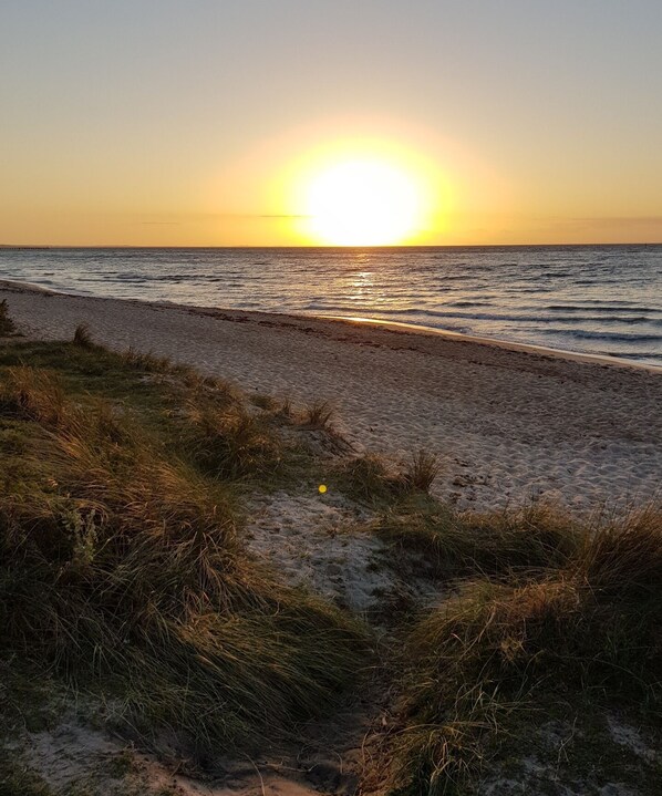 Beach nearby, sun-loungers