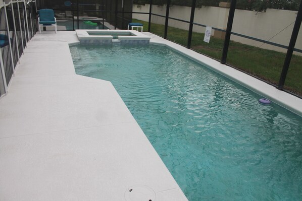 Indoor pool, a heated pool