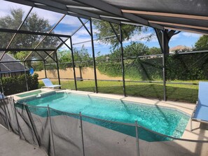 Indoor pool, a heated pool