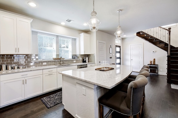 barstools provide a way to visit with family and friends while cooking!