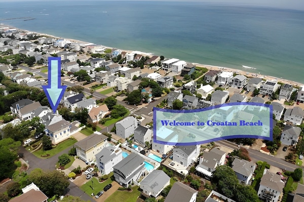 Welcome to Croatan Beach, an upscale neighborhood  away from the crowds.