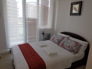 2 bedrooms, in-room safe, iron/ironing board, WiFi