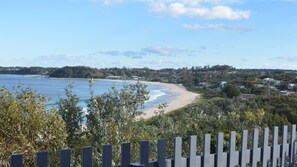 Beach nearby, sun loungers
