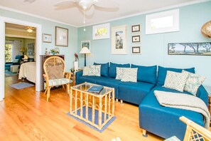 Living area - Our 'Someday' Cottage - Second Row (Surf City)