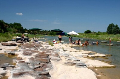 Red Sands Ranch Resort -- Private Riverfront, 4-Story Water Slide, Airstrip!