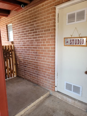 Exterior detail - Quaint Studio Southwest Suite in Midtown, w outdoor patio/kitchen, fenced yard (Tucson)