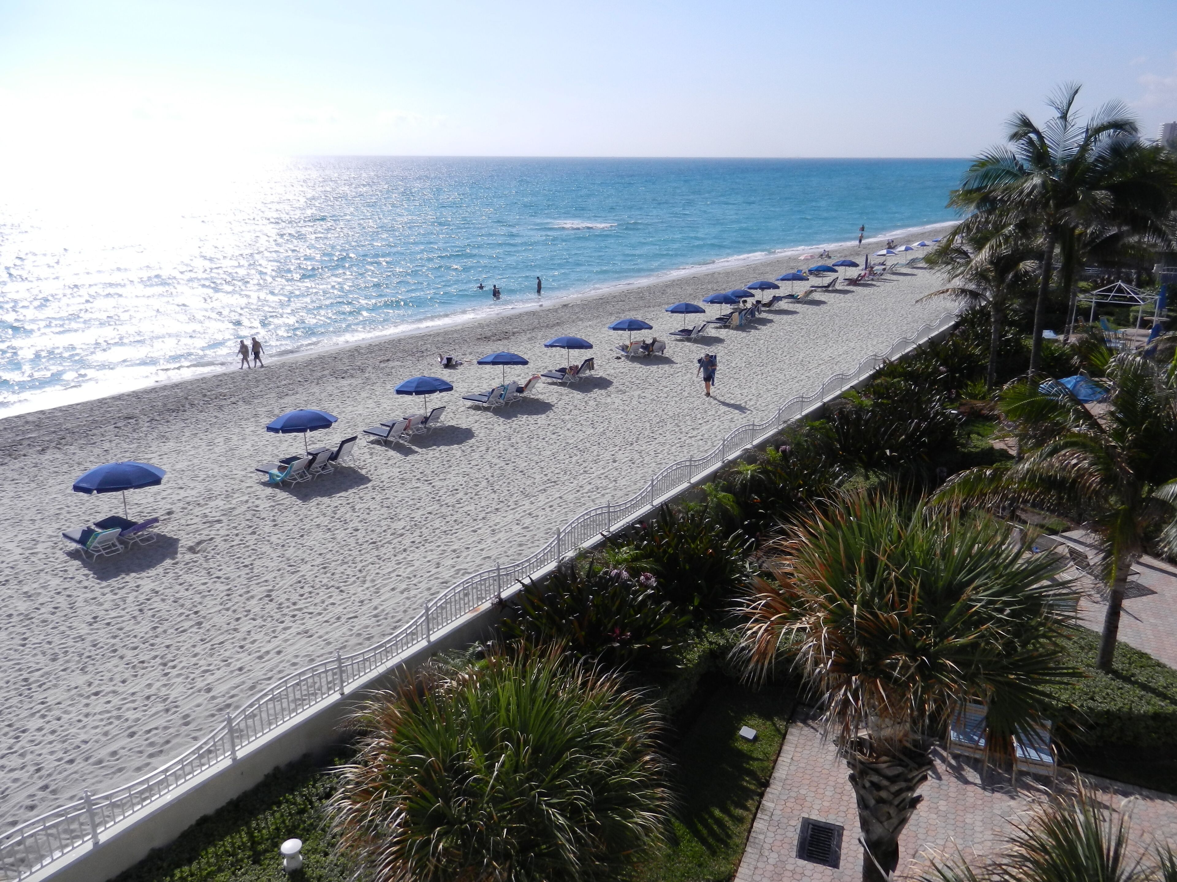 On the beach, beach towels