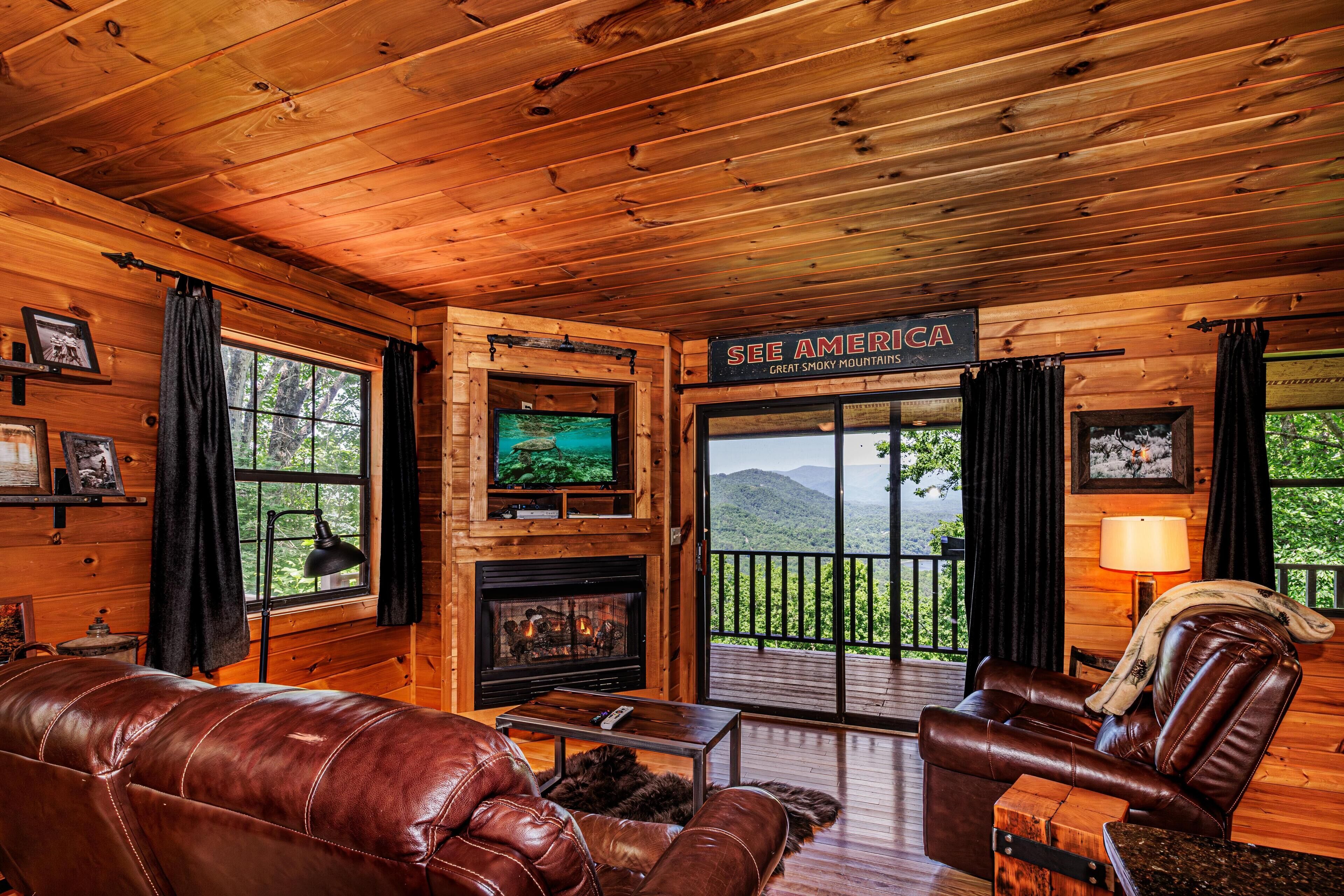TV, fireplace, DVD player