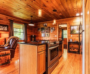 Interior - Honeymoon Cabin/Mtn & Lake Views/Hot Tub/FP/Wi-Fi (Bryson City)