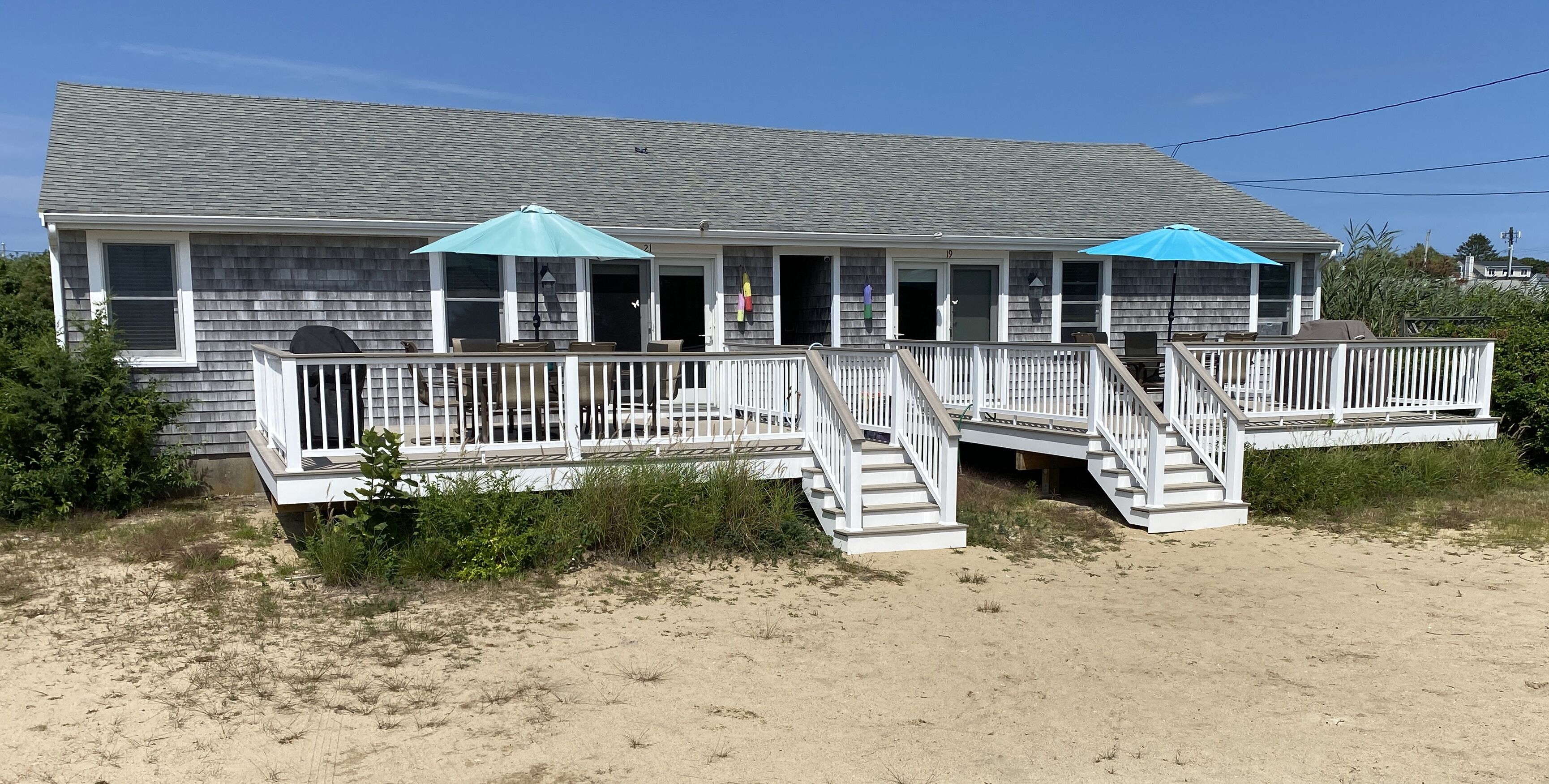 BEAUTIFUL DUPLEX COTTAGE with OCEAN VIEWS of PRIVATE BEACH -