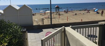 A 5 meters from the beach