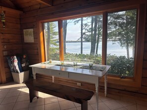 Interior - Waterfront Acadia Schoodic Downeast Log Home with 650 feet of shoreline  (Gouldsboro)