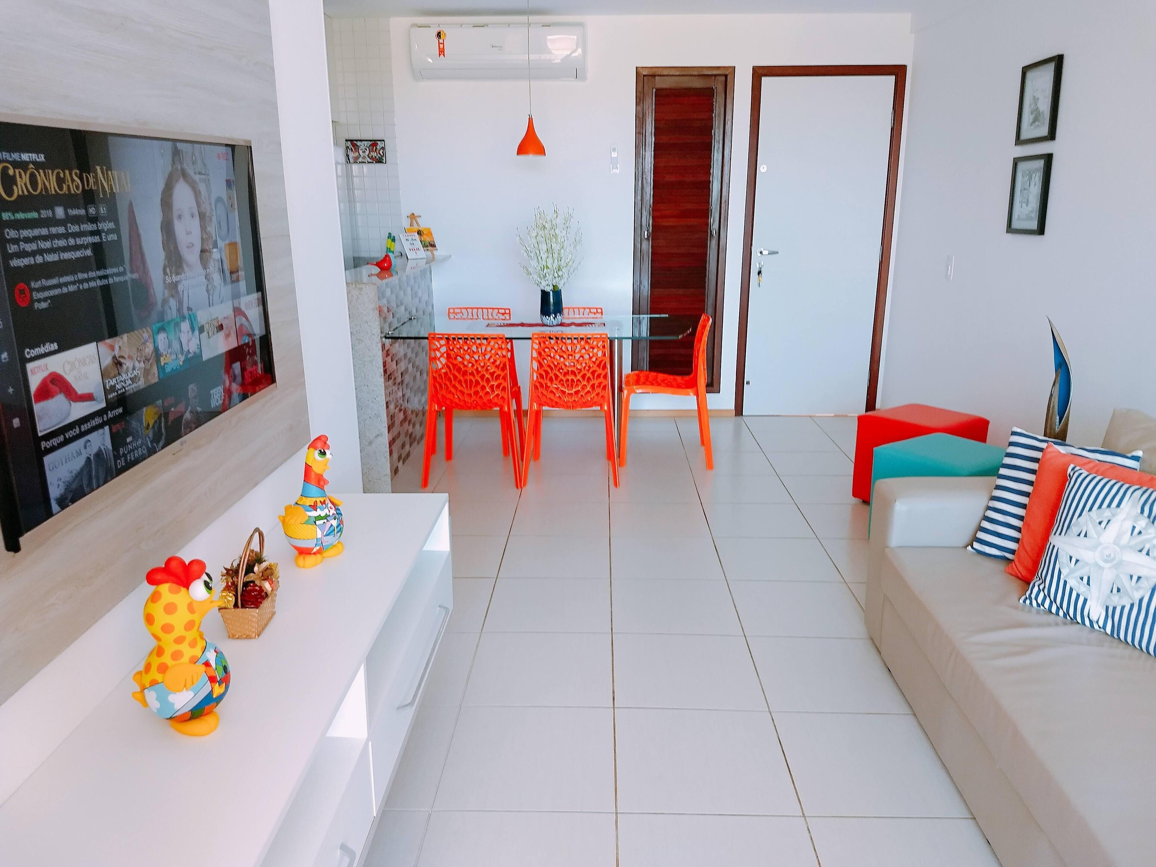FANTASTIC FLAT 2 QTS, SEASIDE, NUI SUPREME, HIGH WALL, PORTO DE GALINHAS.