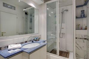 Shower, hydromassage showerhead, hair dryer, bidet