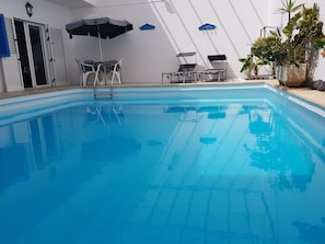 Outdoor pool - Nice house, private pool, WIFI, near to the beach. (Caleta de Famara)
