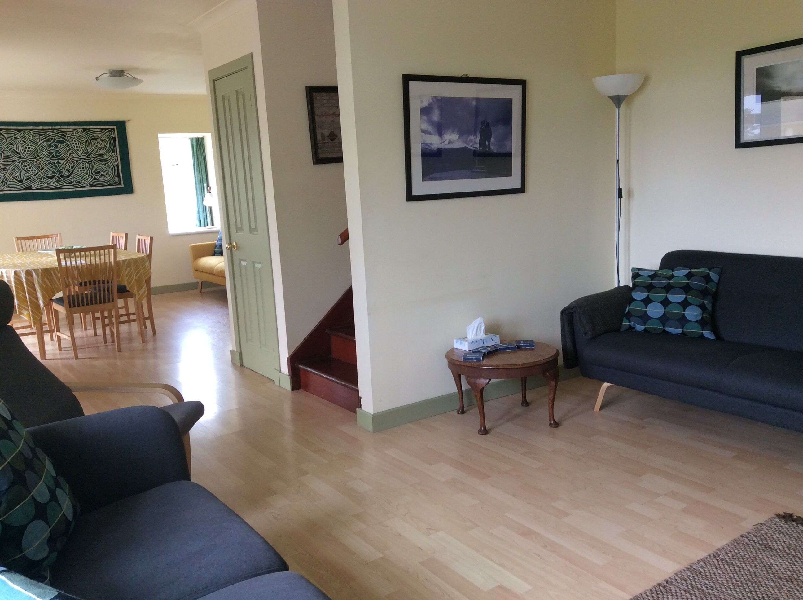 Traditional Croft House, modern interior, in stunning landscape, near the coast.