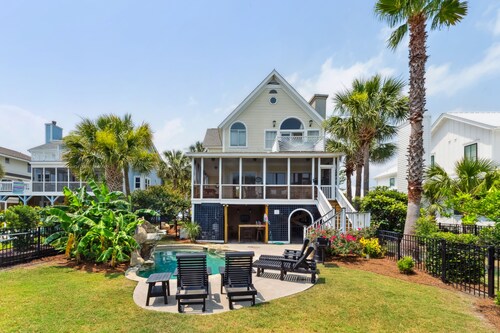 Pool w/ Waterfall, Deep Water Dock, 3rd Row Home