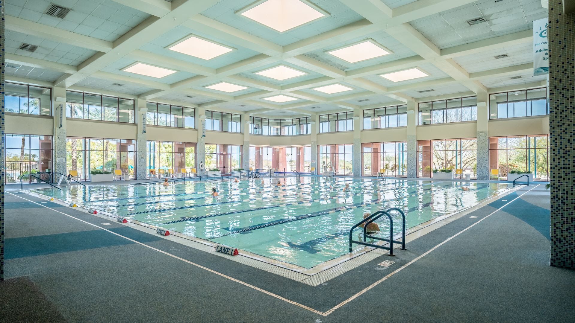 Indoor pool, outdoor pool