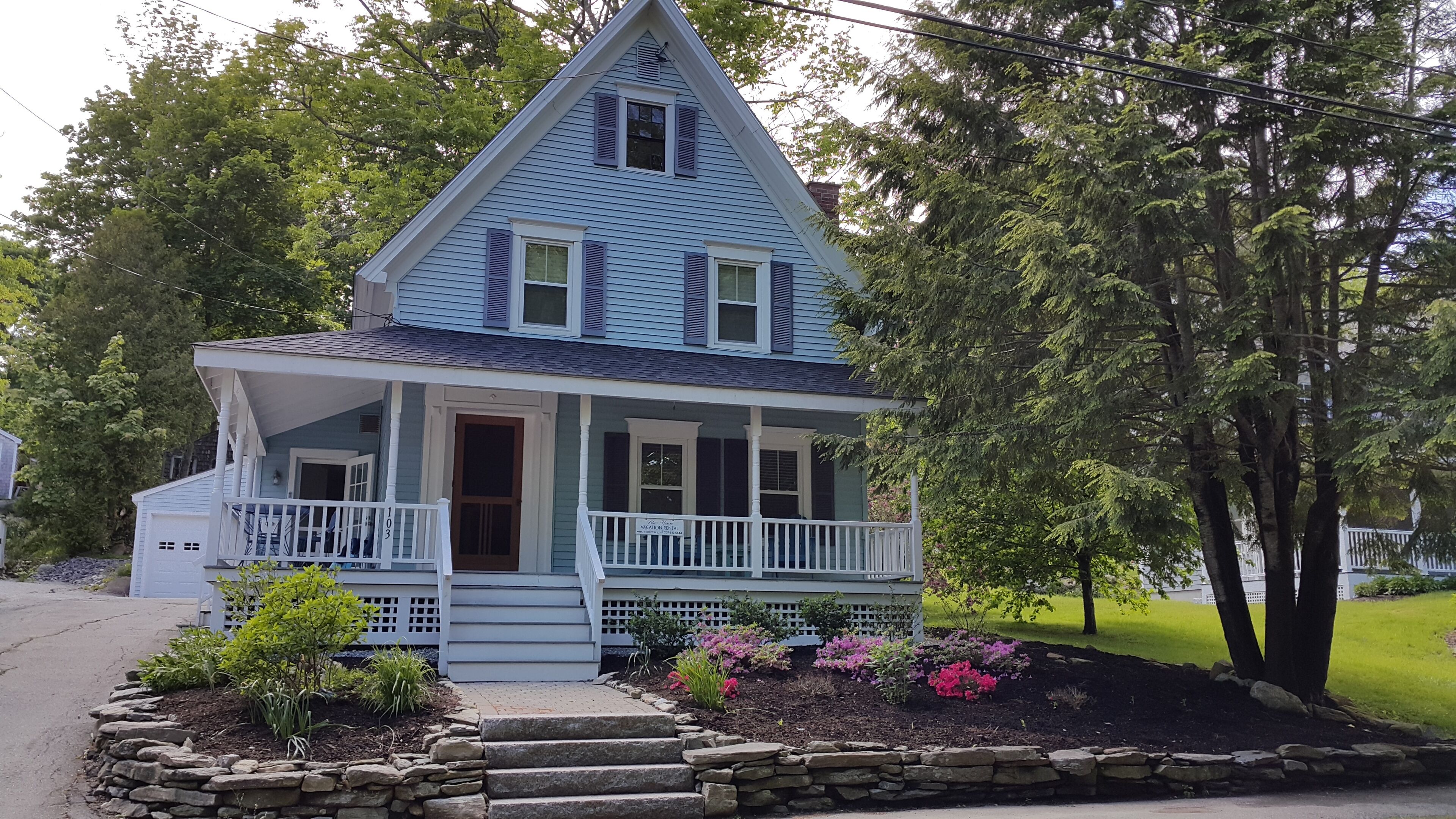 Blue House on Bayview Street.  Great location.  Modern farmhouse living.