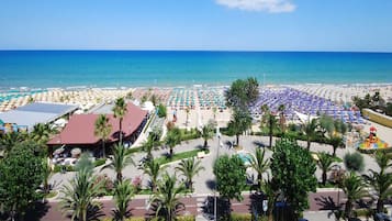 Vlak bij het strand