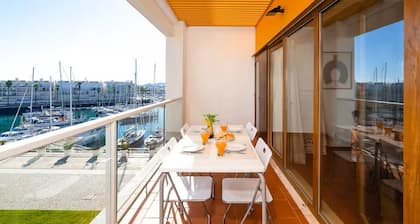 Tolles Apartment in Marina de Lagos mit Klimaanlage und kostenlosem Zugang zum Pool