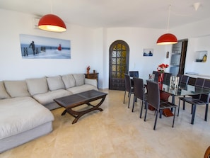 TV, DVD player, foosball, table tennis