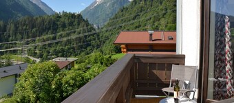 Newly renovated with spectacular views and skiing from October till May.