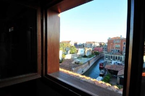 Romantic "on the roof", view of a little canale