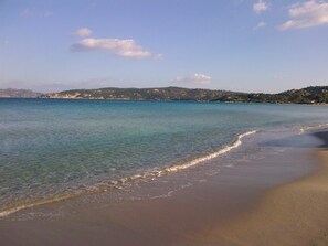Beach nearby, sun-loungers