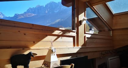 Charmantes Ferienhaus mit viel Licht und Blick auf den Mont Blanc