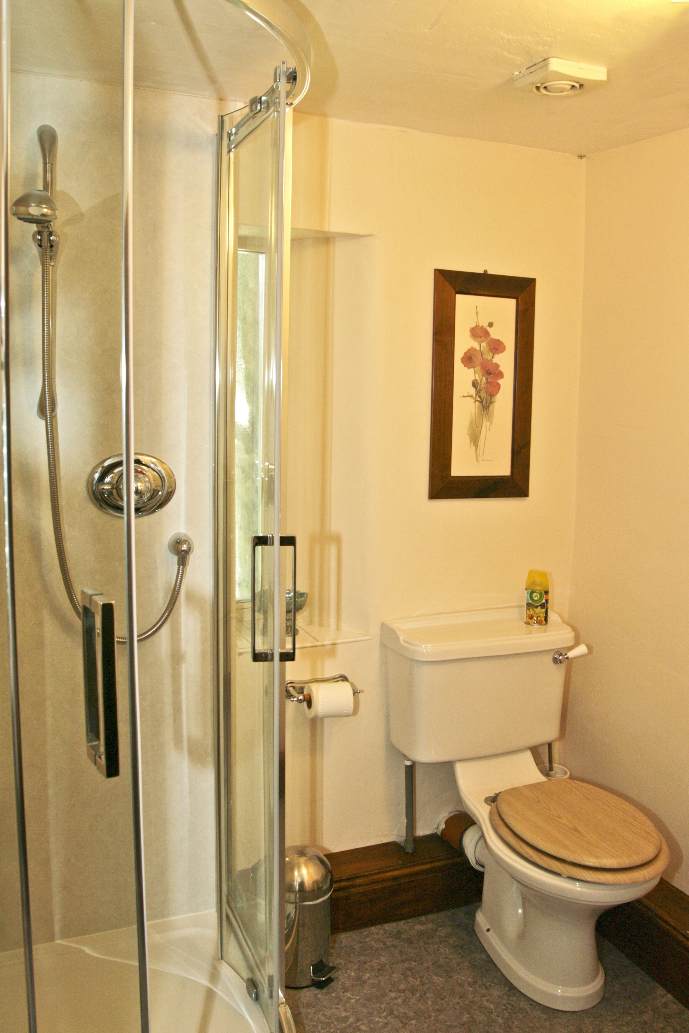 Rural location on the edge of a small Derbyshire village of Holymoorside