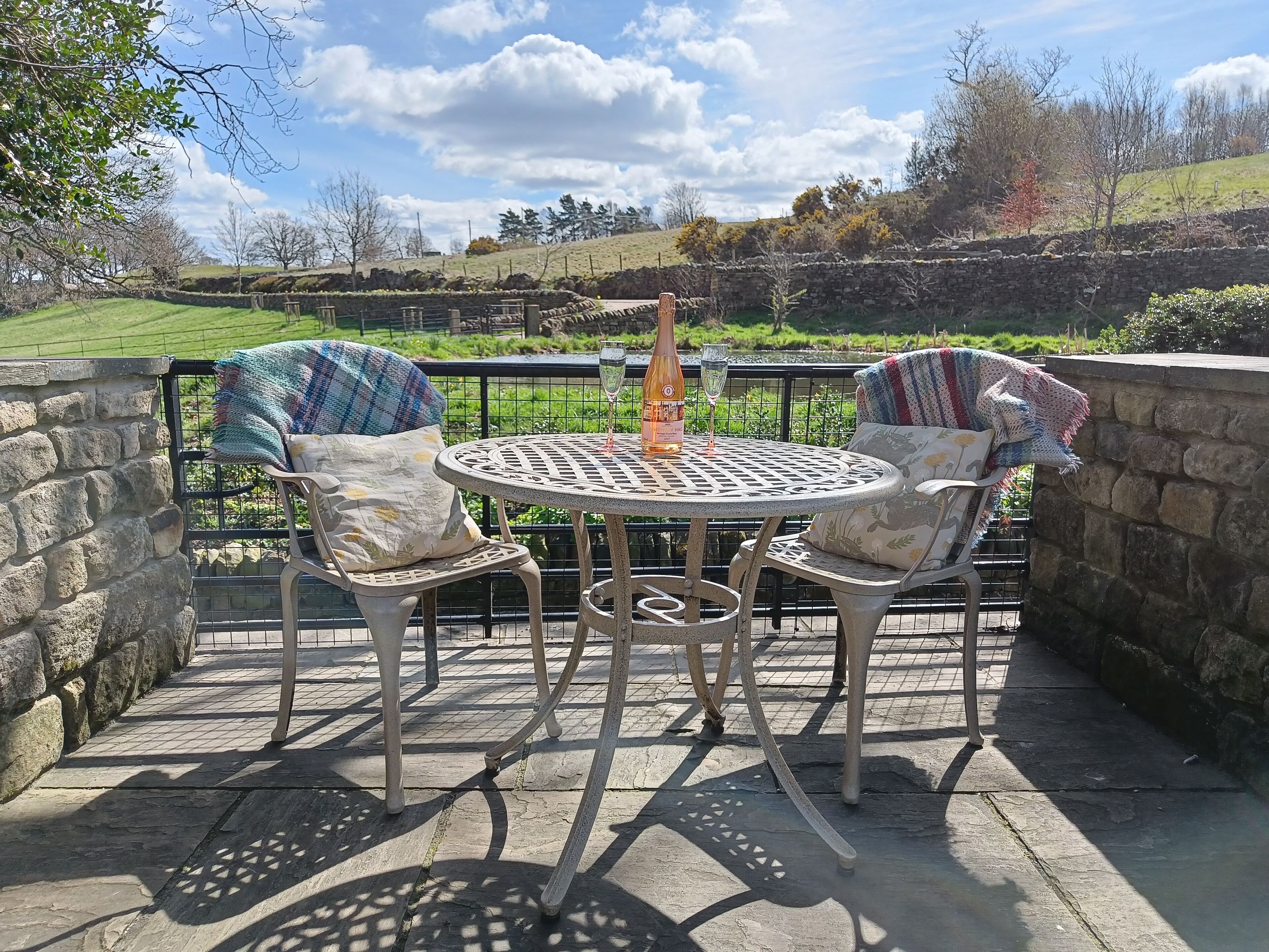 Rural location on the edge of a small Derbyshire village of Holymoorside