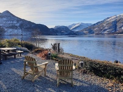 A loch side property with stunning views located in a walker's paradise.