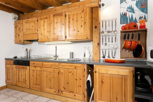 60 m² Duplex 2 makuuhuoneen huoneisto sydämessä Chamonix.