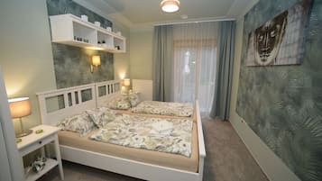 5 bedrooms, in-room safe, soundproofing, iron/ironing board