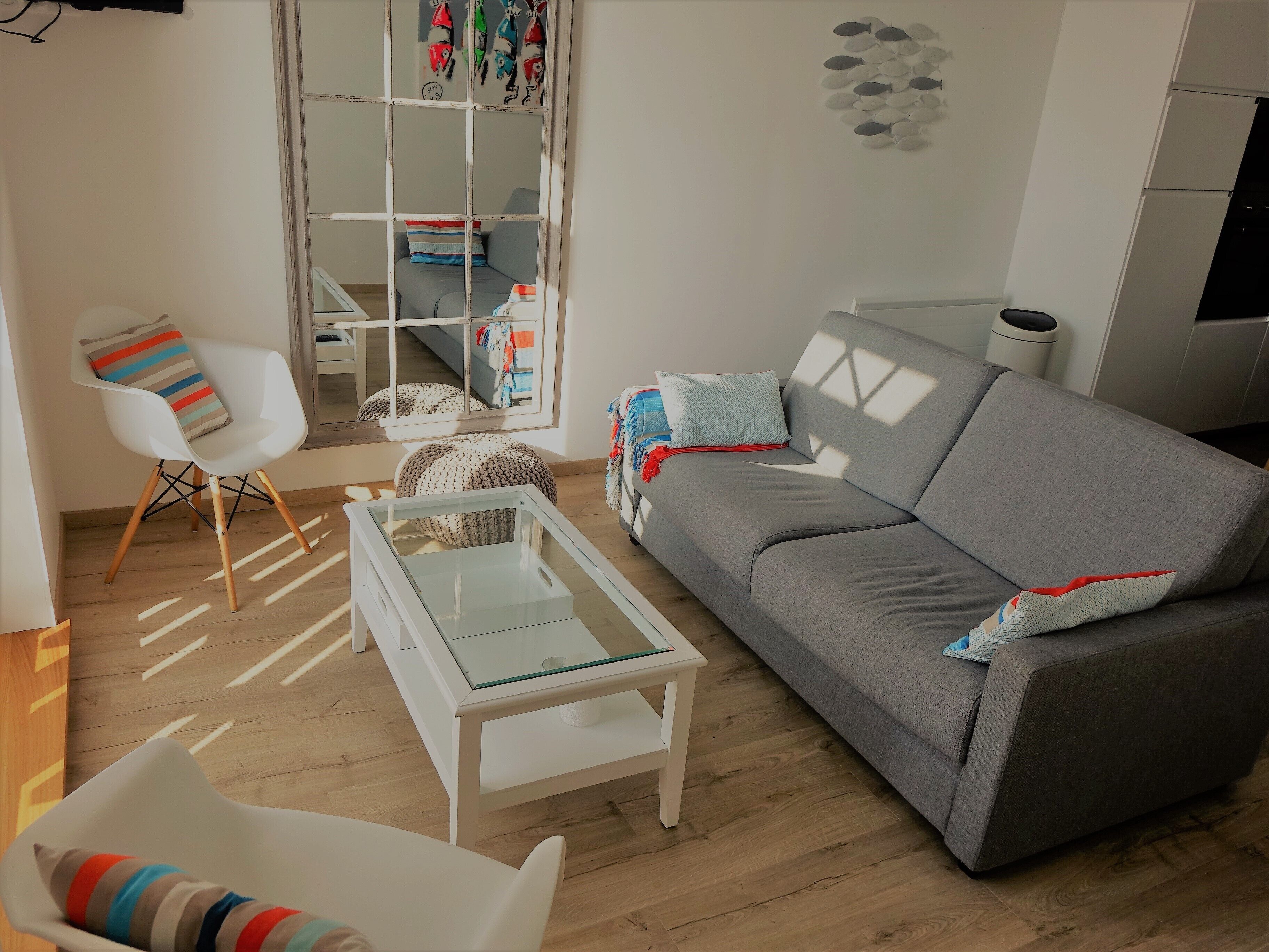 Splendid sea view, apprt. 50 m² completely renovated! WIRELESS