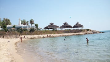 Vlak bij het strand