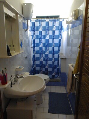 Shower, hair dryer - Two-room apartment in stupendous Residence Sa Ventana (Badesi)