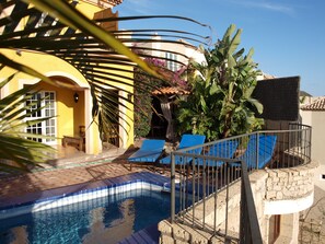 Una piscina riscaldata
