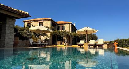 Stone Villa With Private Pool And Sea Views.
Greek Registration No 3650579