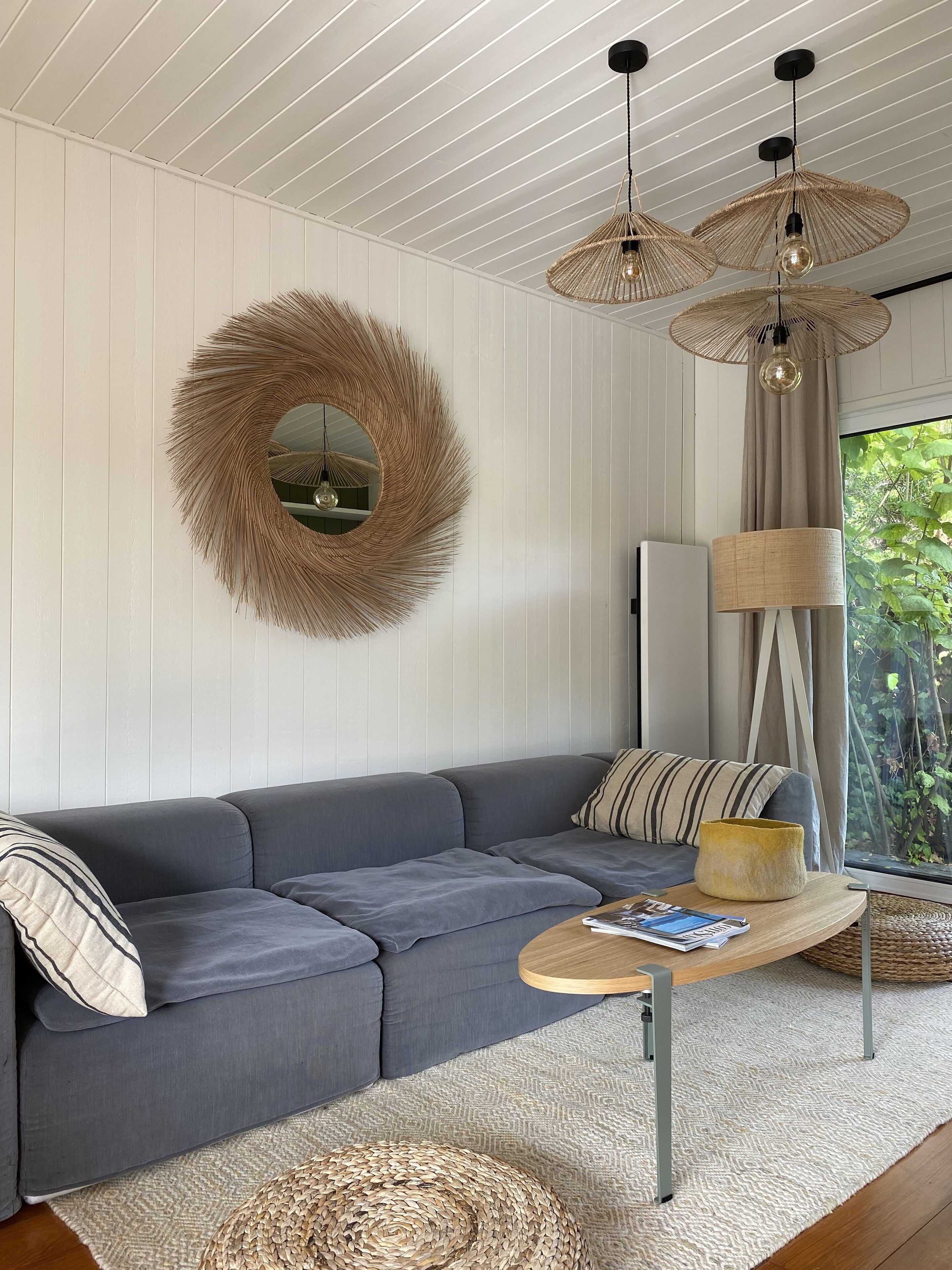 Pleasant wooden house with character, design decoration and swimming pool