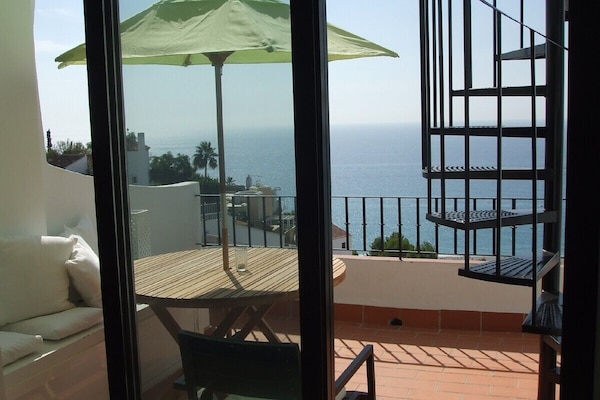 View from lower terrace