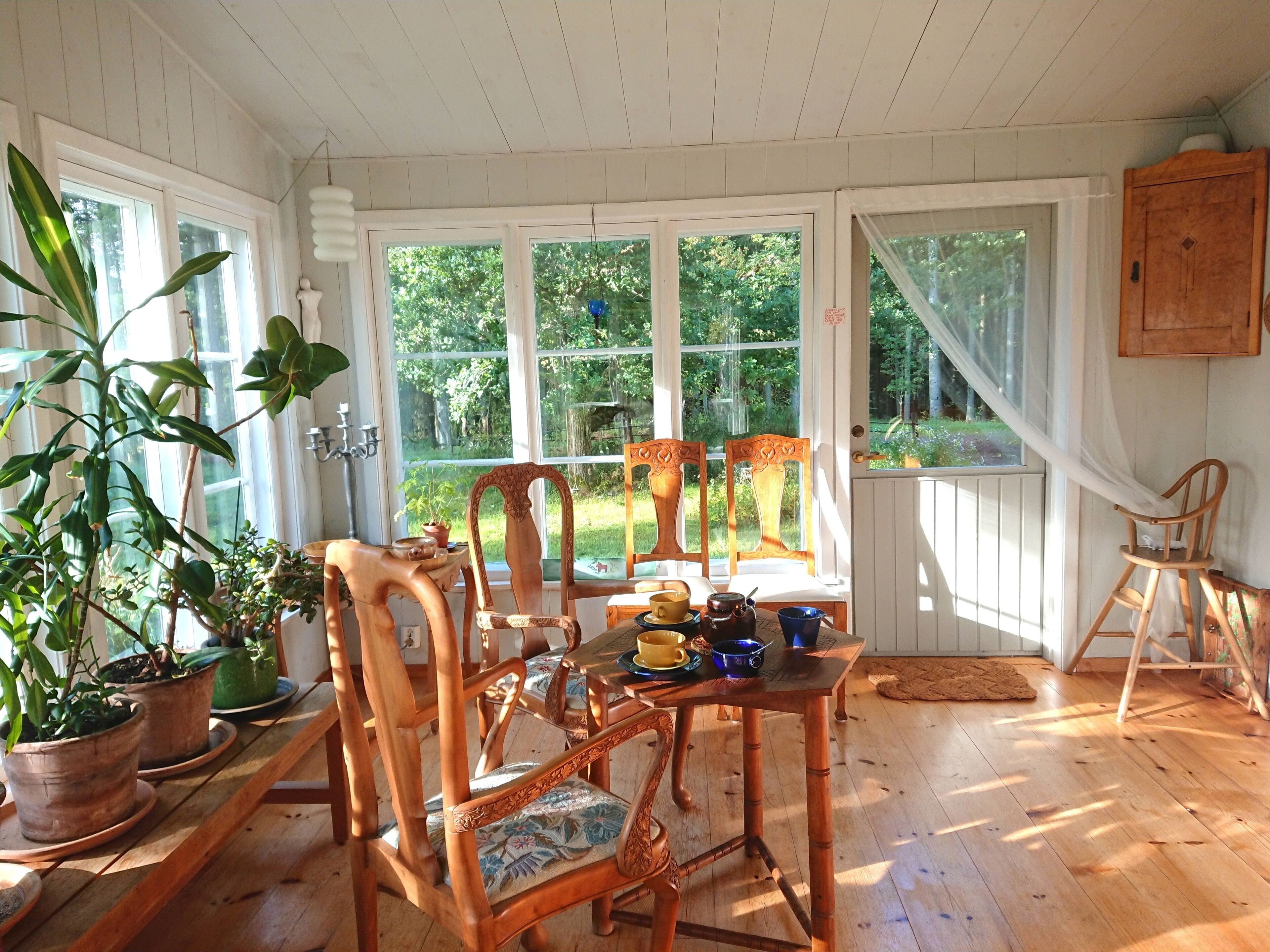 Plant room /breakfast room,large windows. + For children, with books and toys. 