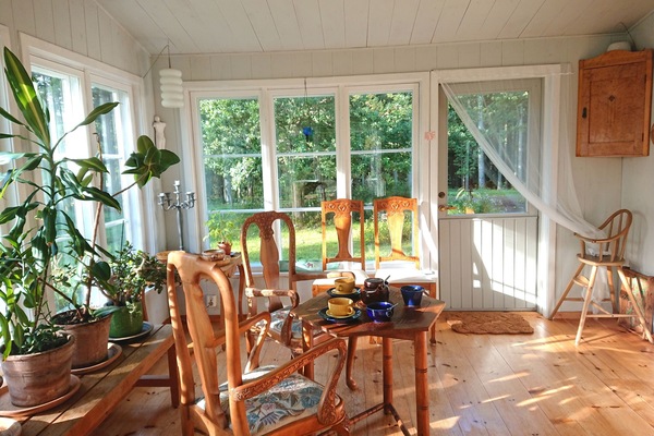 Plant room /breakfast room,large windows. + For children, with books and toys.