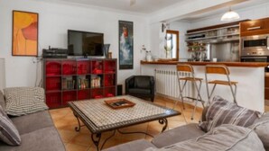 Living area - Villa with pool, terrace, sea, countryside and sun. (Cala Pi)