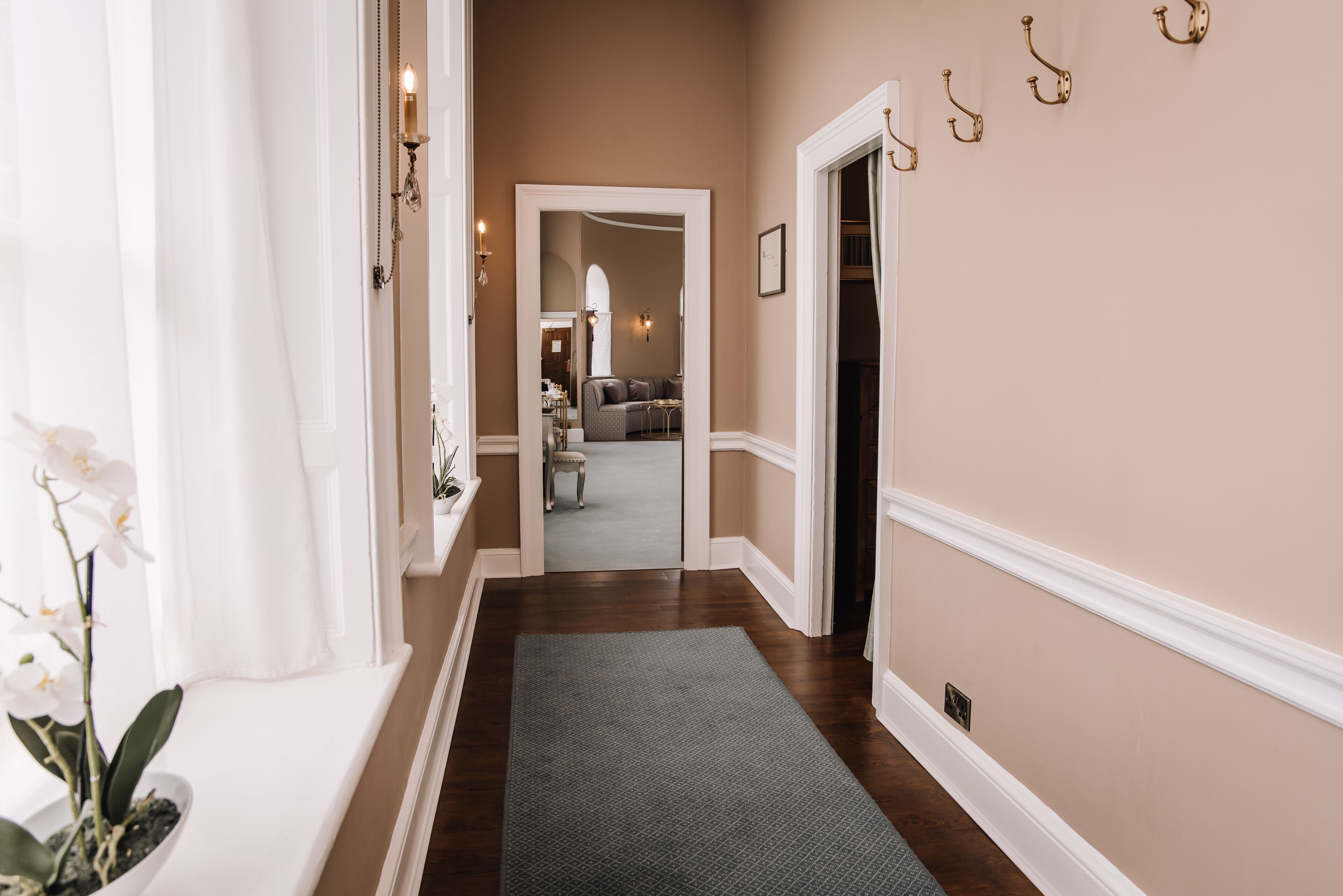 empress suite | premium bedding, desk, laptop workspace, blackout curtains