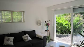 Televisie, een dvd-speler en boeken