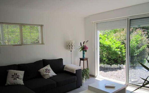 Een televisie, een dvd-speler en boeken