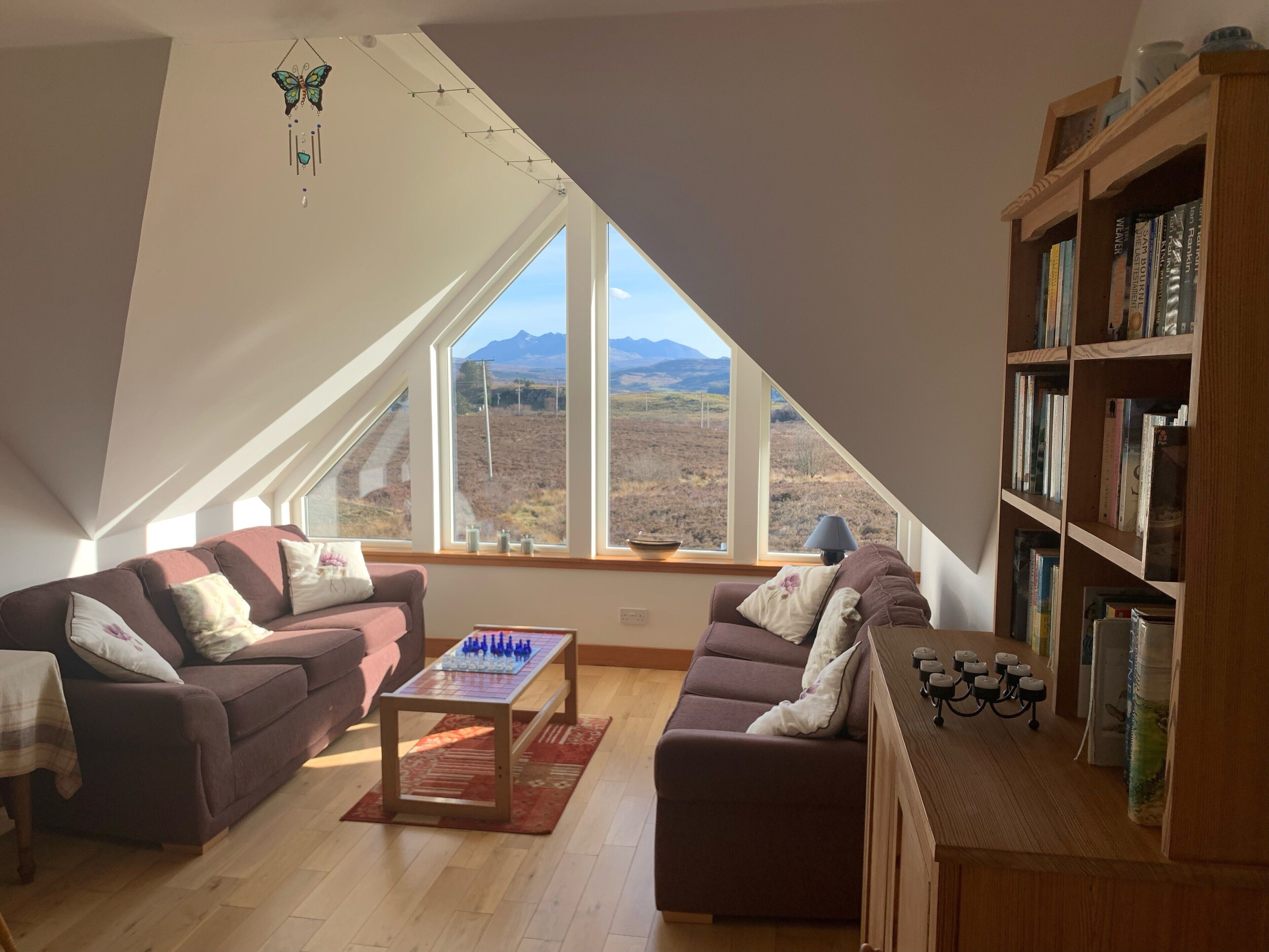 Self Catering Accommodation, Portree,  Isle of Skye Panoramic Views of Cuillins